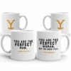 Yellowstone You Are Perfect Beth And Rip Mug Set Of 2 -Yellowstone Store YS PBR Mset2 100976 11 BUNDLE MF