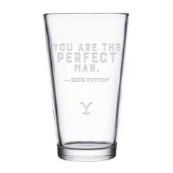 Yellowstone You Are Perfect Beth And Rip Pint Glass Set Of 2 -Yellowstone Store YS PBR Pset2 100204 MAN MF