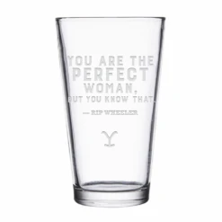 Yellowstone You Are Perfect Beth And Rip Pint Glass Set Of 2 -Yellowstone Store YS PBR Pset2 100204 WMN MF