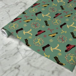 Yellowstone Cowboy Christmas Gift Wrap -Yellowstone Store YS PT 334 101063 101063 LIFE