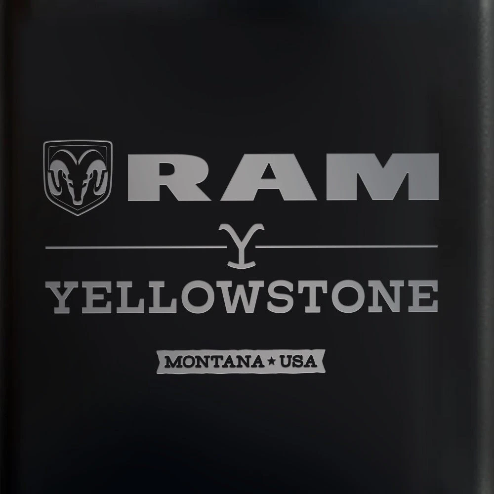 Yellowstone X Ram Matte Flask 4 Yellowstone X Ram Matte Flask - Image 2