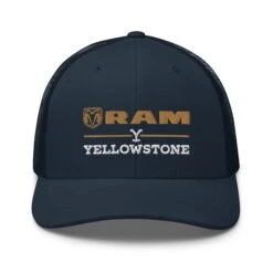 Yellowstone X Ram Trucker Hat -Yellowstone Store YS RAMY 76 100953 NAVY MF