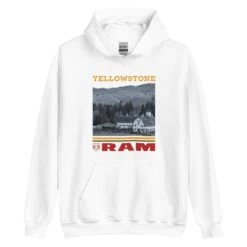 Yellowstone X Ram Scenic Hoodie -Yellowstone Store YS RAMYS 76 100861 WHITE MF