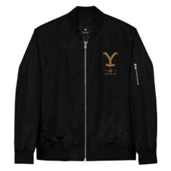 Yellowstone Dutton Ranch Bomber Jacket -Yellowstone Store YS RANCH 91 101116 BLACK FT MF