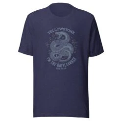Yellowstone I'm The Rattlesnake T-Shirt -Yellowstone Store YS RATTLE 75 100894 HEATHER MIDNIGHT NAVY MF