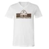 Yellowstone Dutton Ranch Barn Adult V-Neck T-Shirt -Yellowstone Store YS RB 100013 0011 A Tee white