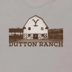 Yellowstone Dutton Ranch Barn Adult Short Sleeve T-Shirt -Yellowstone Store YS RB 100017 0049 A Tee RO