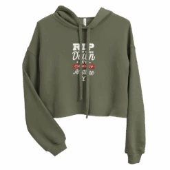 Yellowstone RIP Can Come Down My Chimney Any Time Women's Fleece Crop Hooded Sweatshirt 5 Yellowstone RIP Can Come Down My Chimney Any Time Women's Fleece Crop Hooded Sweatshirt -Yellowstone Store YS RCCDMCA WCW 100164 MILT GRN MF