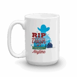 Yellowstone Rip Can Come Down My Chimney Anytime Silhouette White Mug -Yellowstone Store YS RCCDMCAS WM 100040 15 LF MF