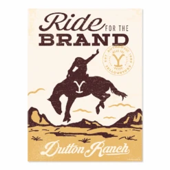 Yellowstone Ride For The Brand Satin Poster