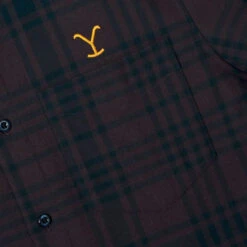 Yellowstone X RSVLTS Burgundy Long Sleeve Flannel 20 Yellowstone X RSVLTS Burgundy Long Sleeve Flannel -Yellowstone Store YS RSVLTS2 74 MF5