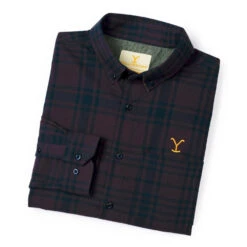 Yellowstone X RSVLTS Burgundy Long Sleeve Flannel 18 Yellowstone X RSVLTS Burgundy Long Sleeve Flannel -Yellowstone Store YS RSVLTS2 74 MF6