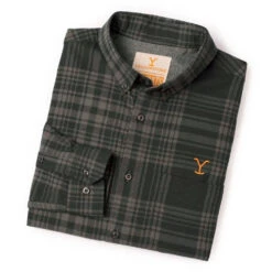 Yellowstone X RSVLTS Plaid Long Sleeve Flannel -Yellowstone Store YS RSVLTS3 74 MF6