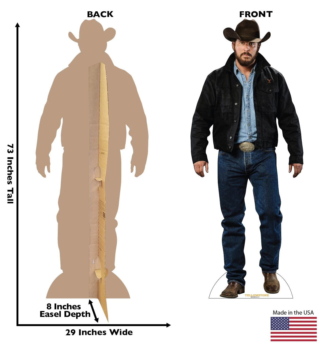 Yellowstone Rip Wheeler Life-Sized Cardboard Cutout Standee 5 Yellowstone Rip Wheeler Life-Sized Cardboard Cutout Standee - Image 3