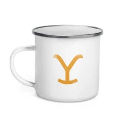 Yellowstone Rip Wheeler There's Work To Be Done Enamel Mug 8 Yellowstone Rip Wheeler There's Work To Be Done Enamel Mug -Yellowstone Store YS RWEM 100387 0001 Enamel Mug 03