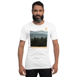 Yellowstone Scenery Adult Short Sleeve T-Shirt -Yellowstone Store YS S ST 100017 0019 A Tee White 2