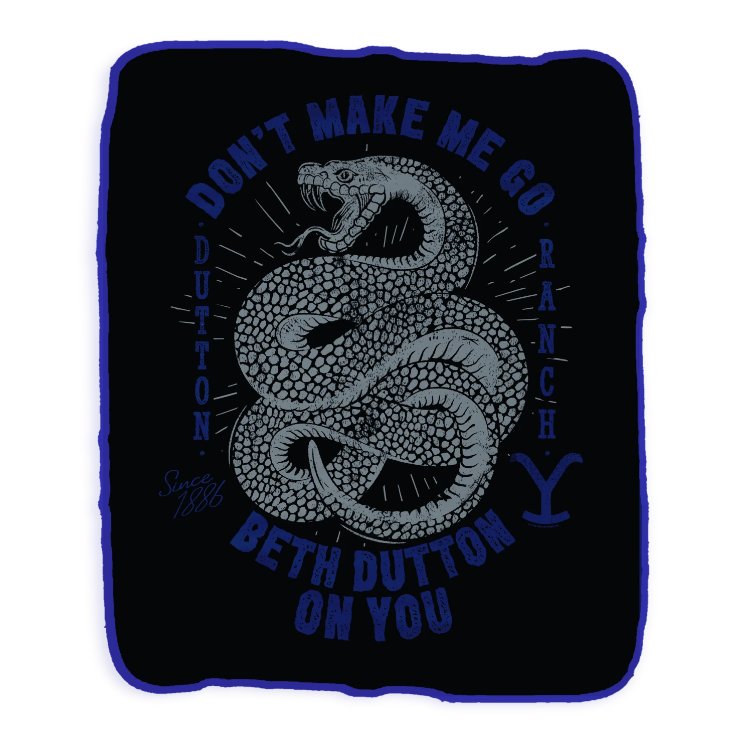 Yellowstone Snake Beth Dutton On You Sherpa Blanket 3 Yellowstone Snake Beth Dutton On You Sherpa Blanket