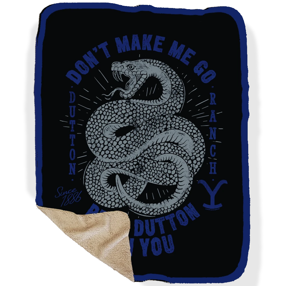 Yellowstone Snake Beth Dutton On You Sherpa Blanket 6 Yellowstone Snake Beth Dutton On You Sherpa Blanket - Image 4