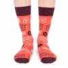 Yellowstone Orange Dutton Ranch Logo Socks -Yellowstone Store YS SKS101 4 FT LIFE