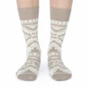 Yellowstone White Aztec Logo Socks 1 Yellowstone White Aztec Logo Socks -Yellowstone Store YS SKS101 5 FT LIFE