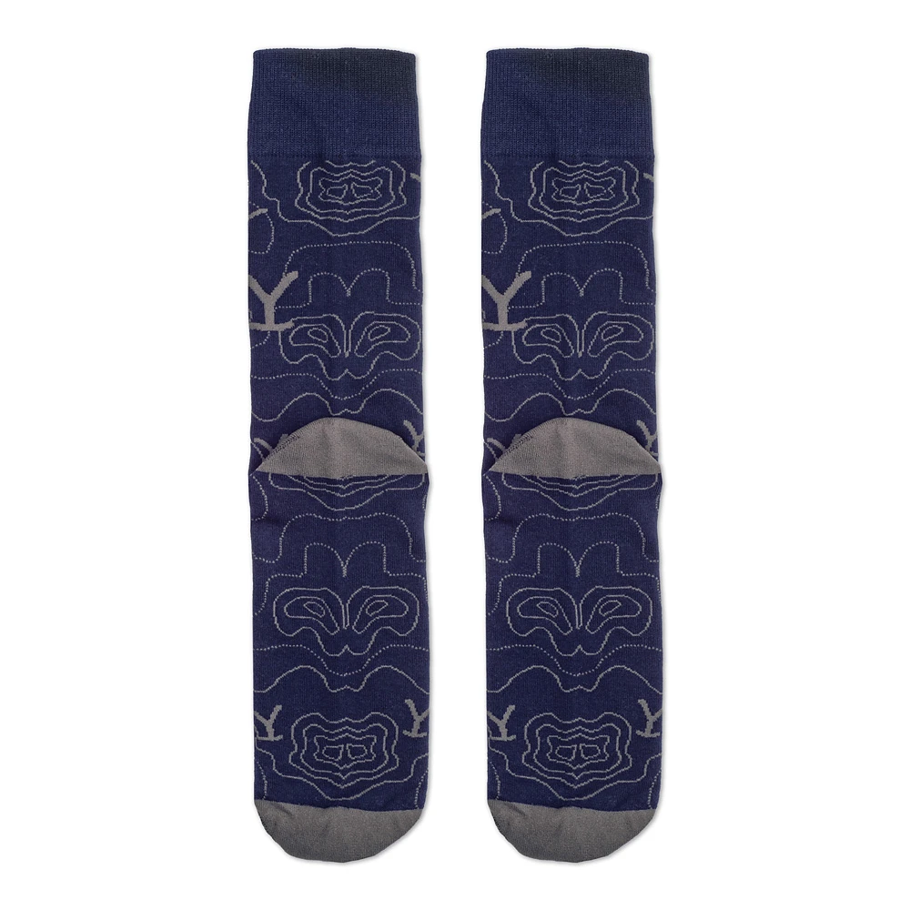 Yellowstone Blue Lines Logo Socks 10 Yellowstone Blue Lines Logo Socks - Image 8