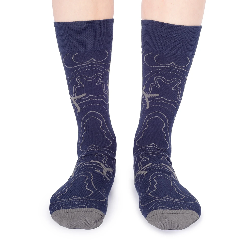 Yellowstone Blue Lines Logo Socks 3 Yellowstone Blue Lines Logo Socks