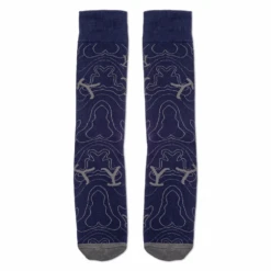Yellowstone Blue Lines Logo Socks 17 Yellowstone Blue Lines Logo Socks -Yellowstone Store YS SKS101 6 FT MF