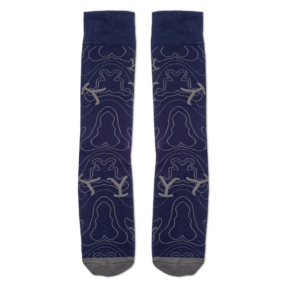 Yellowstone Blue Lines Logo Socks 9 Yellowstone Blue Lines Logo Socks - Image 7