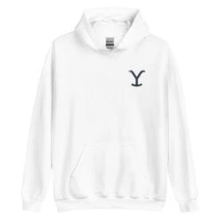 Yellowstone Dutton Ranch Star Hooded Sweatshirt -Yellowstone Store YS STAR 63 100361 WHITE FT MF
