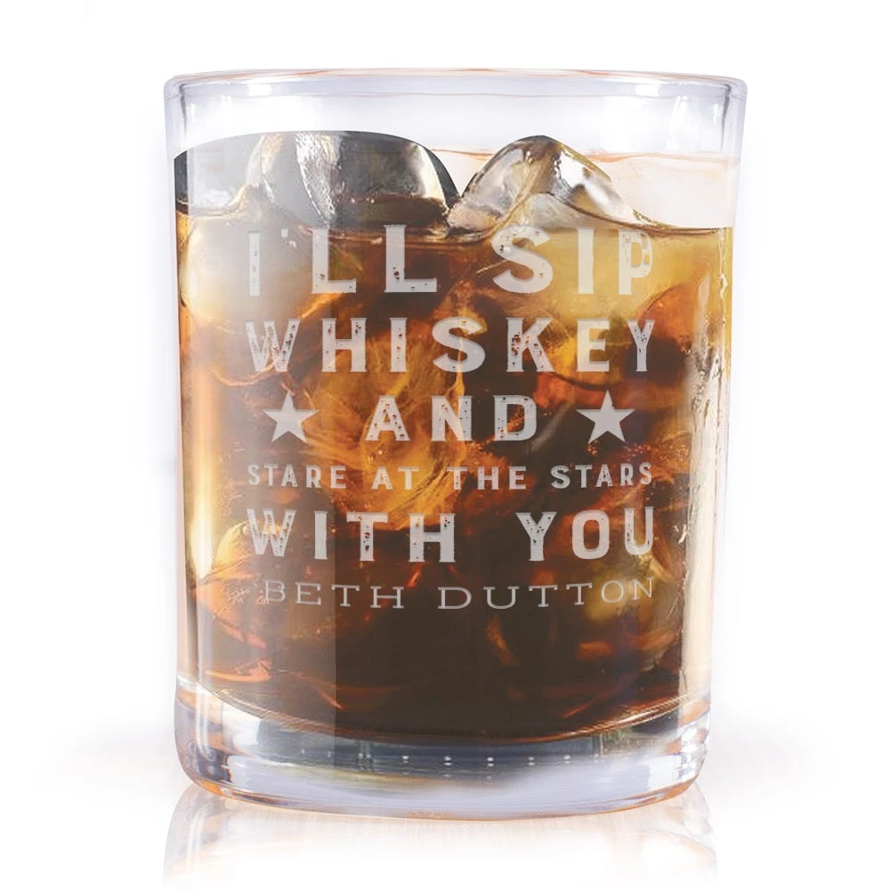Yellowstone Sip Whiskey And Stare At The Stars Rocks Glass 3 Yellowstone Sip Whiskey And Stare At The Stars Rocks Glass