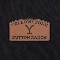 Yellowstone Leather Patch Quarter Zip -Yellowstone Store YS STQ QZP DET MF3