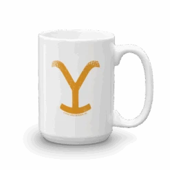 Yellowstone Take 'Em To The Train Station White Mug -Yellowstone Store YS TEM WM 100976 15 RT MF