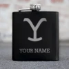 Yellowstone Y Logo Personalized Laser Engraved Flask 2 Yellowstone Y Logo Personalized Laser Engraved Flask -Yellowstone Store YS TL PBF 52 100192 PERSO MF