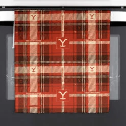 Yellowstone Tartan Logo Kitchen Towel -Yellowstone Store YS TRPDT 336 101814 LIFE