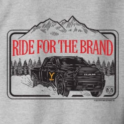 Yellowstone X Ram Ride For The Brand Zip-Up Hoodie 9 Yellowstone X Ram Ride For The Brand Zip-Up Hoodie -Yellowstone Store YS TRUCK 76 100003 BK RO