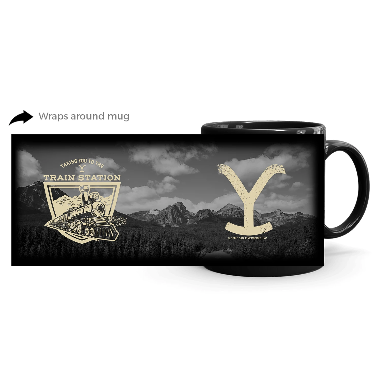 Yellowstone Taking You To The Train Station Black Mug 5 Yellowstone Taking You To The Train Station Black Mug - Image 3