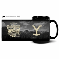 Yellowstone Taking You To The Train Station Black Mug 13 Yellowstone Taking You To The Train Station Black Mug -Yellowstone Store YS TTTS BM 100040 15 MF