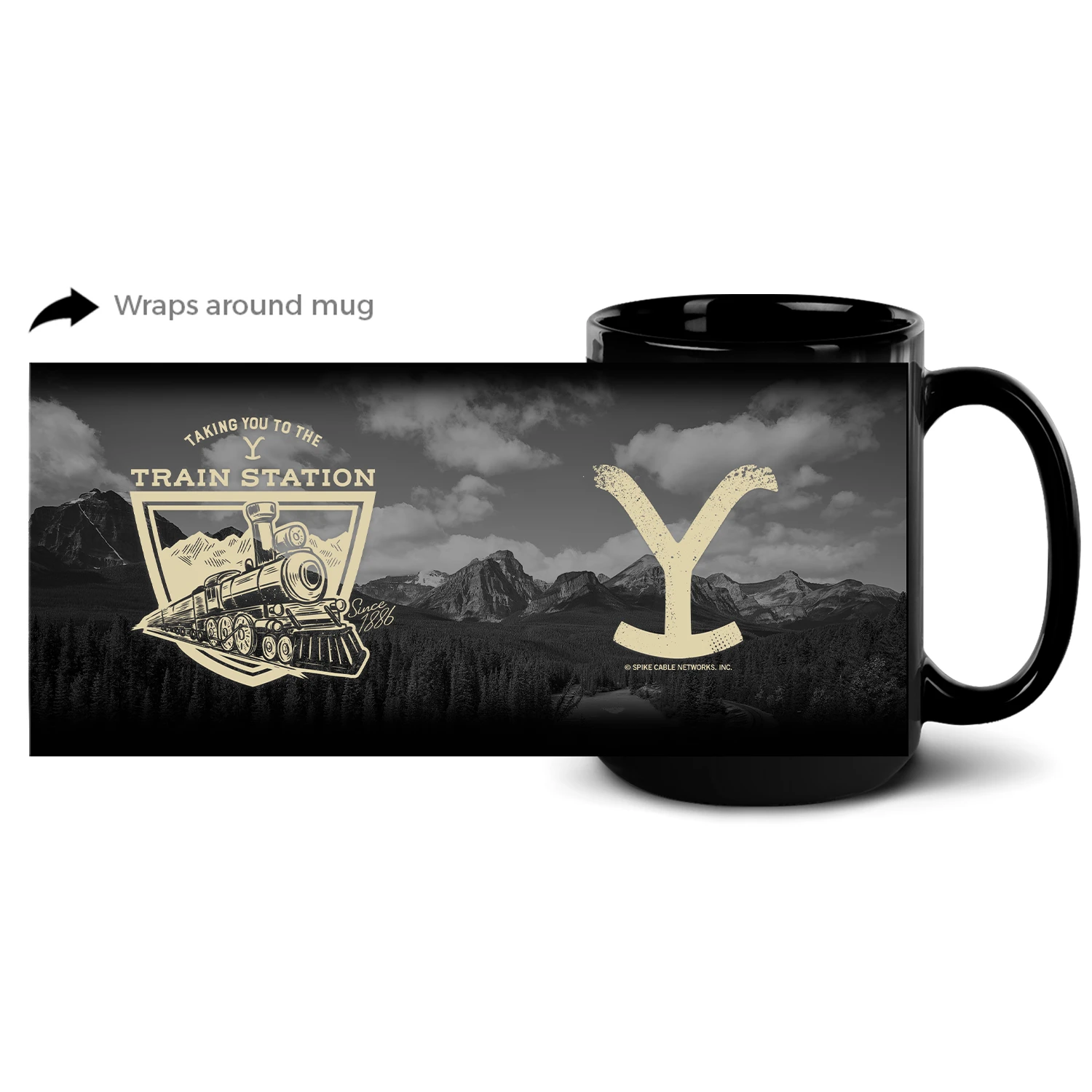 Yellowstone Taking You To The Train Station Black Mug 8 Yellowstone Taking You To The Train Station Black Mug - Image 6