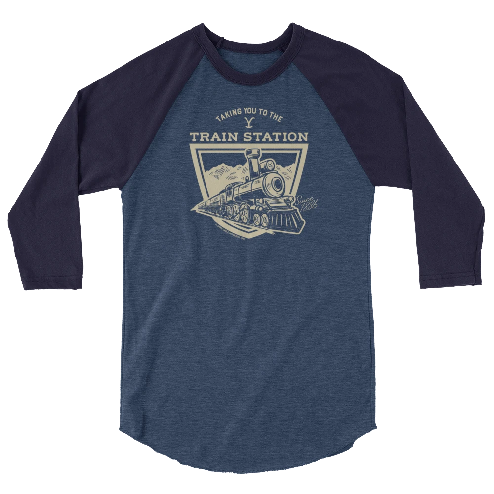 Yellowstone Taking You To The Train Station Unisex 3/4 Sleeve Raglan Shirt 6 Yellowstone Taking You To The Train Station Unisex 3/4 Sleeve Raglan Shirt - Image 4