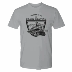 Yellowstone Taking You To The Train Station Adult Short Sleeve T-Shirt -Yellowstone Store YS TTTS SSS 100011 LT GRY MF