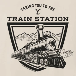 Yellowstone Taking You To The Train Station Adult Short Sleeve T-Shirt -Yellowstone Store YS TTTS SSS 100011 RO