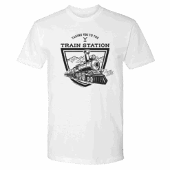 Yellowstone Taking You To The Train Station Adult Short Sleeve T-Shirt -Yellowstone Store YS TTTS SSS 100011 WHT MF
