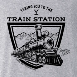 Yellowstone Taking You To The Train Station Men's Tri-Blend T-Shirt -Yellowstone Store YS TTTS TBSS 100006 RO