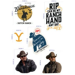 Yellowstone Rip Wheeler Wall Decals -Yellowstone Store YS WADL 404 101816 0001 404 MFF4