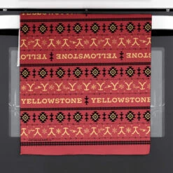 Yellowstone Winter On The Ranch Kitchen Towel -Yellowstone Store YS WNPDT 336 101814 LIFE
