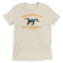 Yellowstone Horse Unisex Tri-Blend T-Shirt -Yellowstone Store YS h 100393 0113 TB Tee Oatmeal