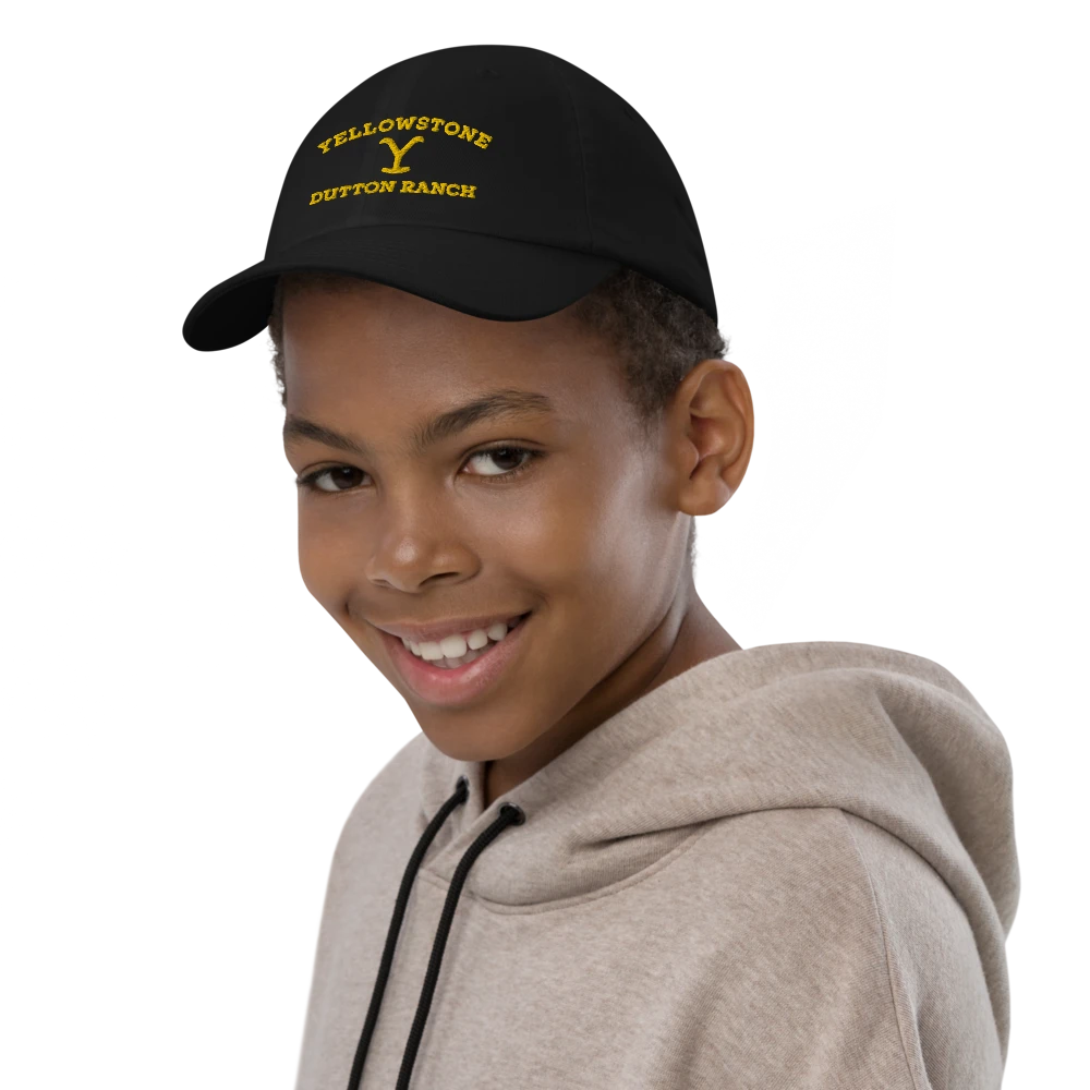 Yellowstone Logo Kids Baseball Hat 4 Yellowstone Logo Kids Baseball Hat - Image 2