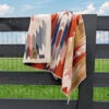 Yellowstone X Pendleton Exclusive Wool Blanket 2 Yellowstone X Pendleton Exclusive Wool Blanket -Yellowstone Store YellowstonexPendletonLimitedEditionWoolBlanket YS PNDL 1025fencetagdetail1x1DSC 7091