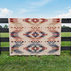 Yellowstone X Pendleton Exclusive Wool Blanket 21 Yellowstone X Pendleton Exclusive Wool Blanket -Yellowstone Store YellowstonexPendletonLimitedEditionWoolBlanket YS PNDL 1025lightfencefull1x1DSC 7065bluesky