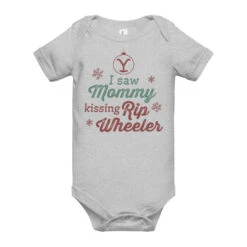 Yellowstone I Saw Mommy Baby Bodysuit 14 Yellowstone I Saw Mommy Baby Bodysuit -Yellowstone Store baby short sleeve one piece athletic heather front 673b872836a2d